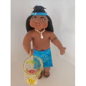 10" Art Doll Kaimana, the Fisher Boy